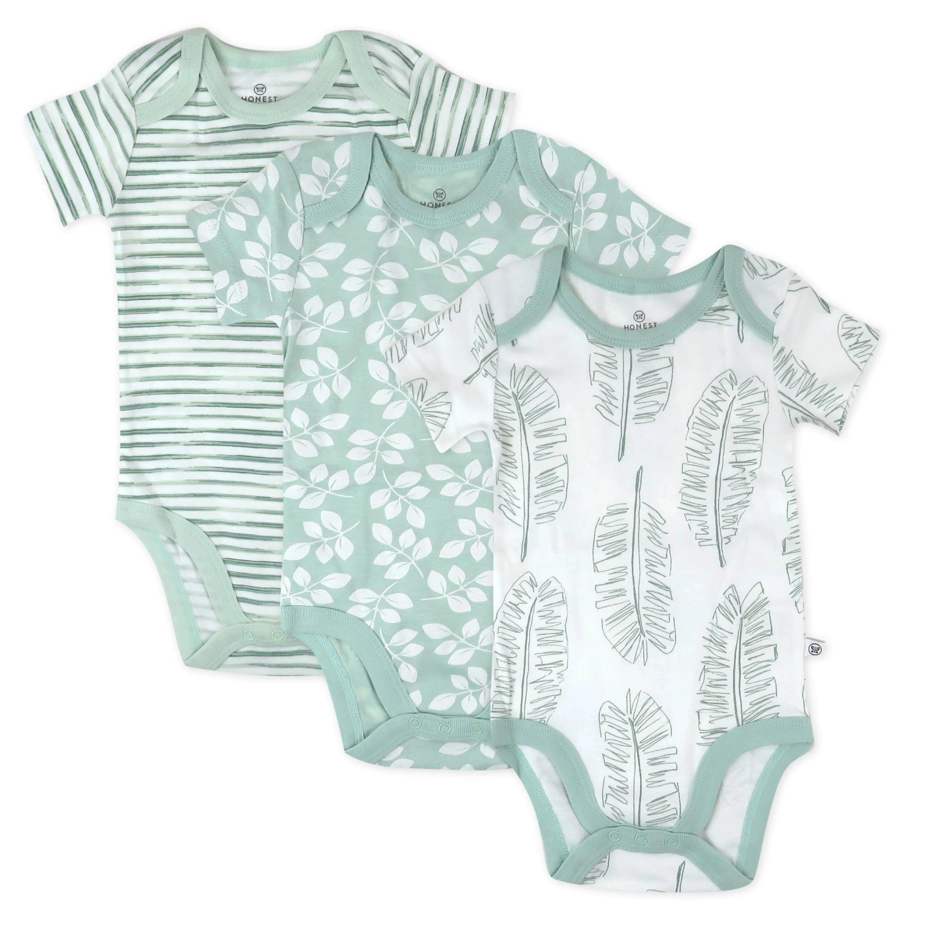 3-Pack Organic Cotton Short Sleeve Bodysuits