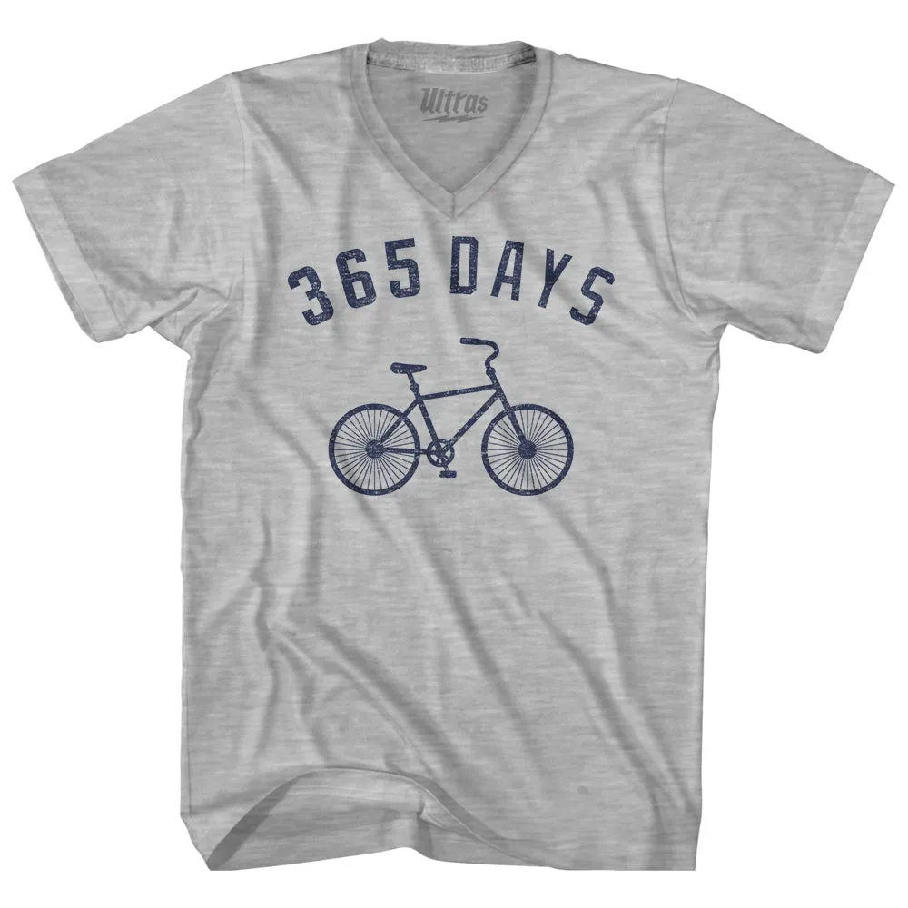 365 Days Bike Adult Cotton V-neck T-shirt