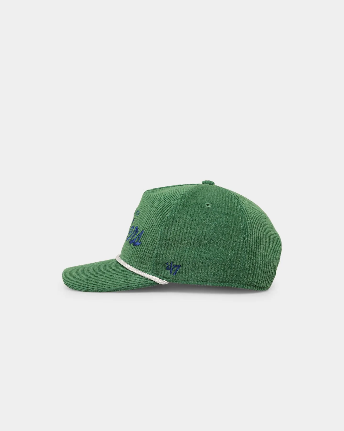 47 Brand Hartford Whalers 'NHL Corduroy Team Script' Corduroy Crossrope 47 Hitch Snapback Kelly Green