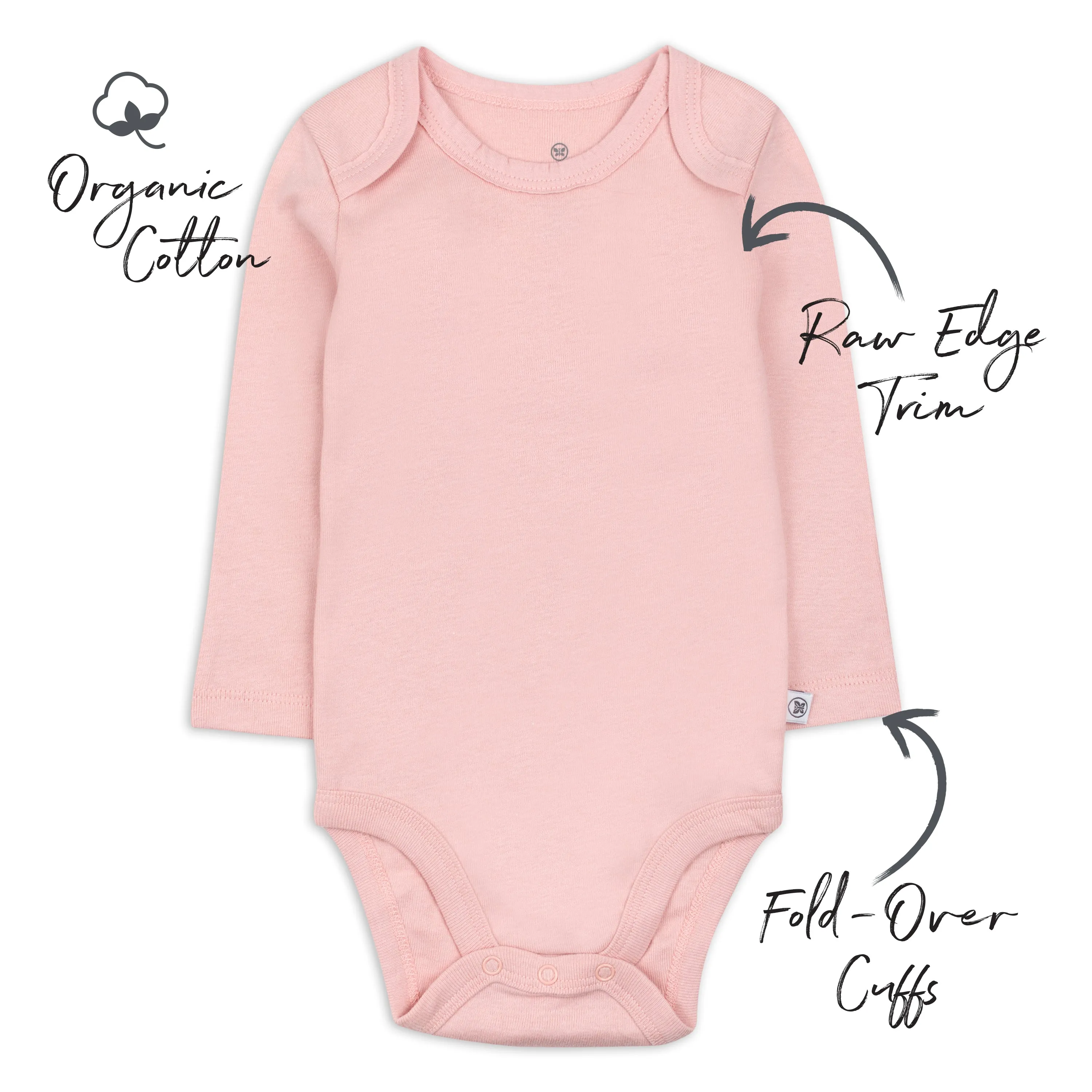 5-Pack Organic Cotton Long Sleeve Bodysuits