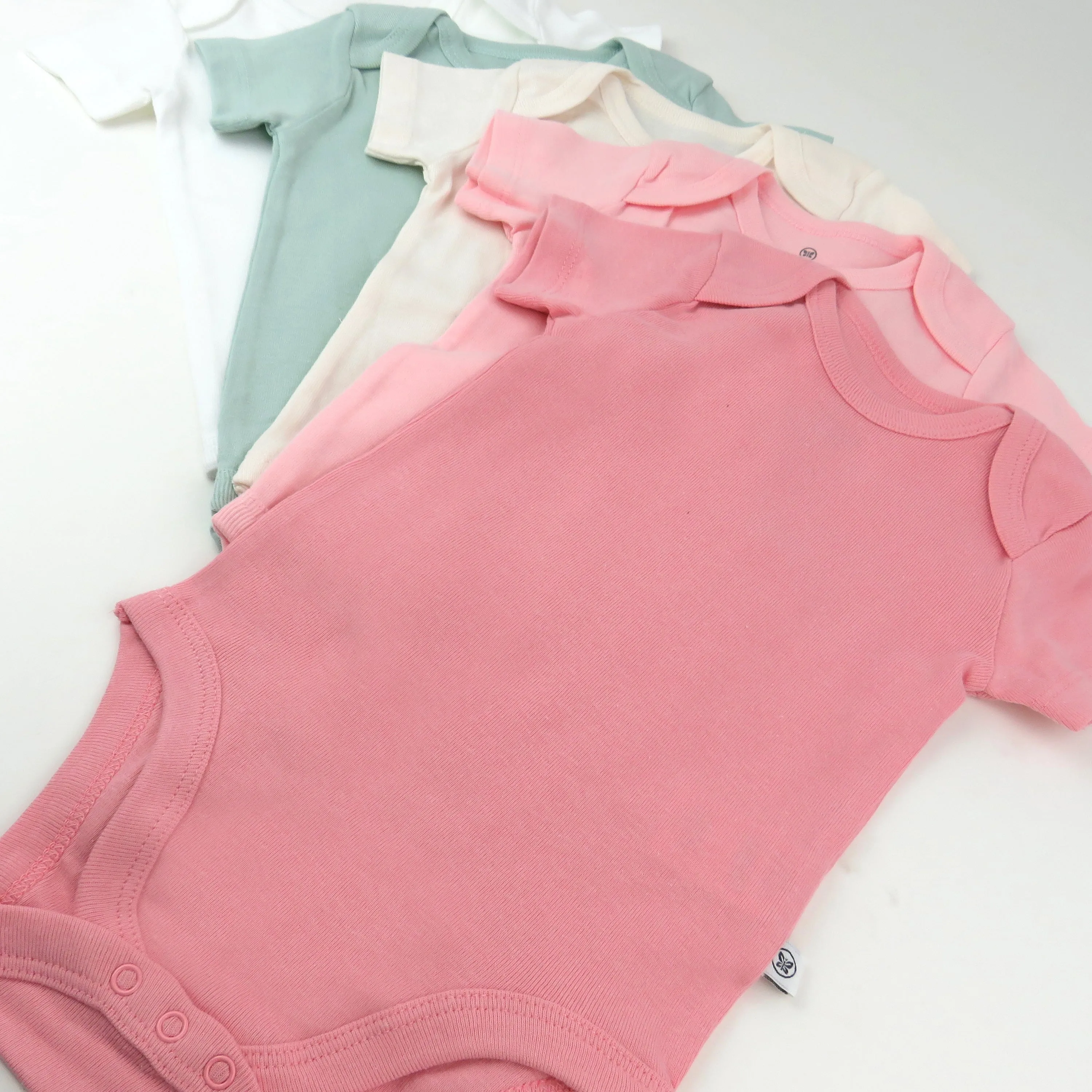 5-Pack Organic Cotton Short Sleeve Bodysuits