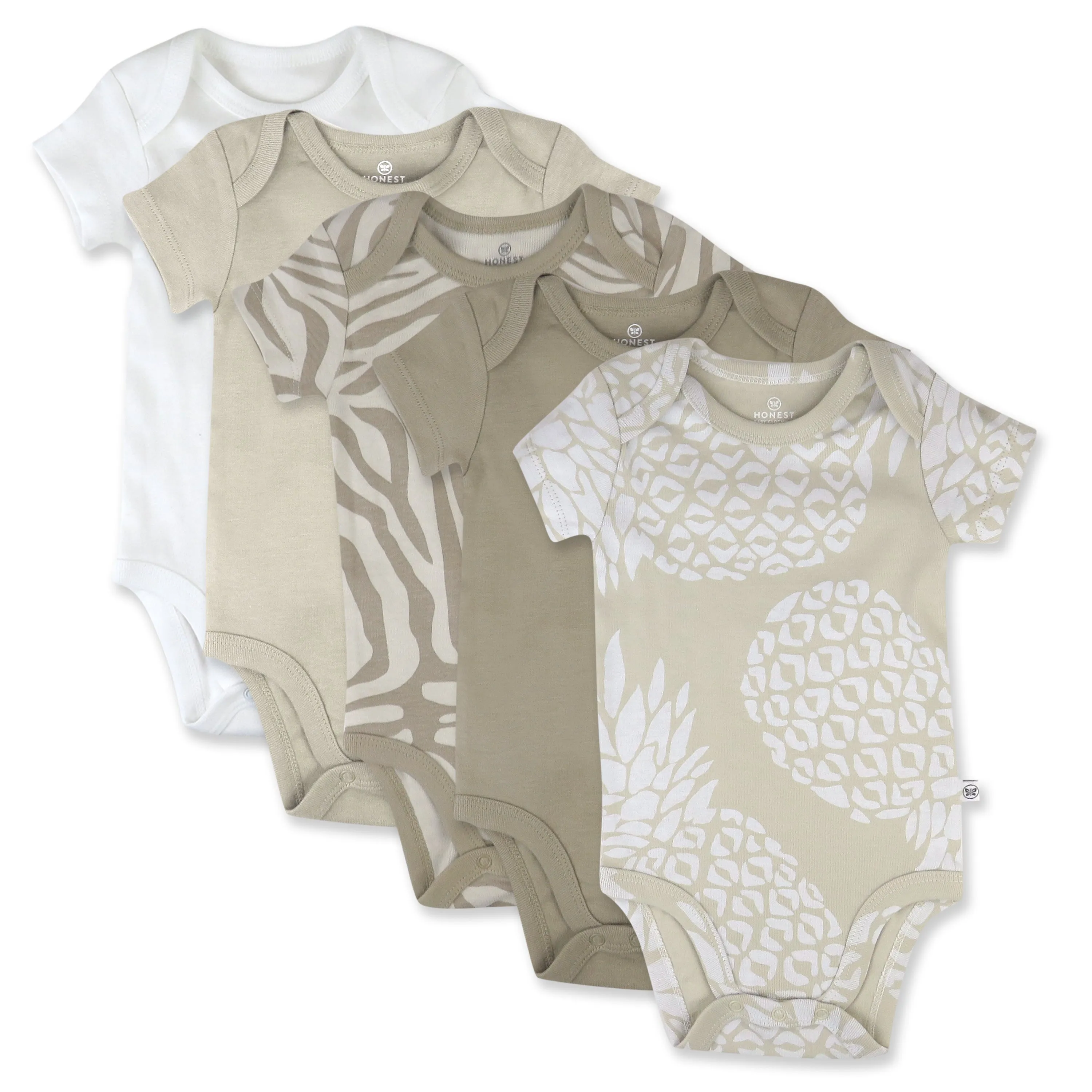 5-Pack Organic Cotton Short Sleeve Bodysuits