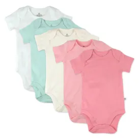 5-Pack Organic Cotton Short Sleeve Bodysuits