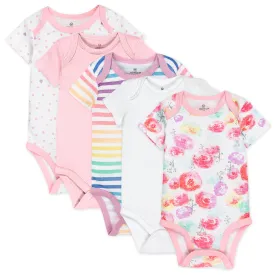 5-Pack Organic Cotton Short Sleeve Bodysuits