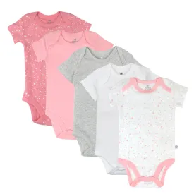 5-Pack Organic Cotton Short Sleeve Bodysuits