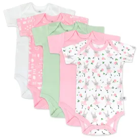 5-Pack Organic Cotton Short Sleeve Bodysuits