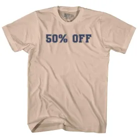 50% OFF Adult Cotton T-shirt