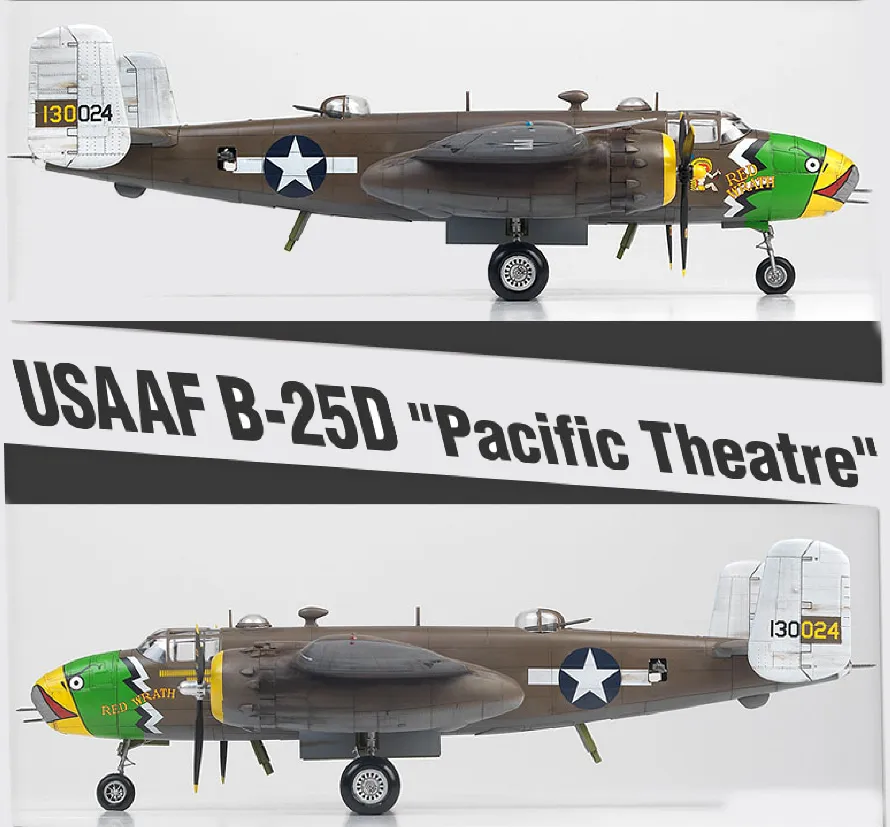 Academy Aircraft 1/48 USAAF B25D Pacific Theatre Bomber Kit