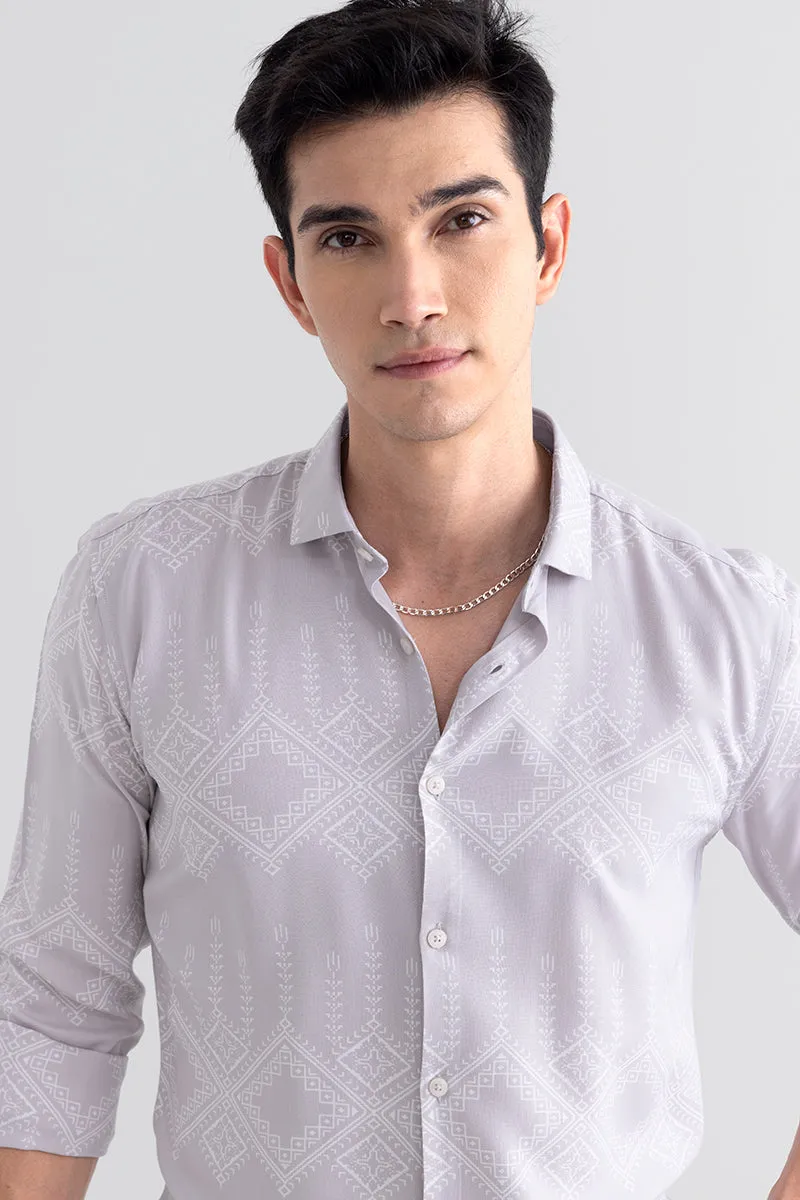 Stylish Aeztec Grey Casual Shirt for Men – Perfect for Everyday Wear