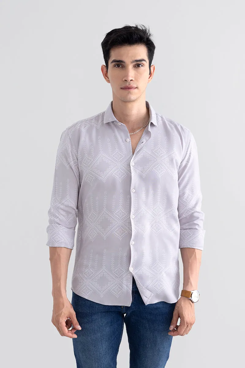 Stylish Aeztec Grey Casual Shirt for Men – Perfect for Everyday Wear