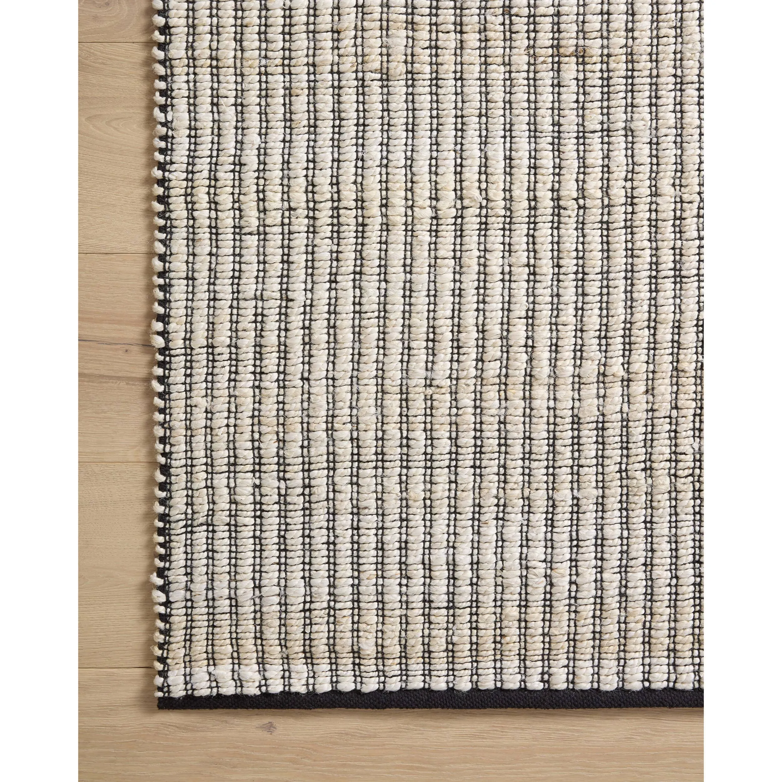 Angela Rose x Loloi Rug Colton CON-02, Ivory/Black