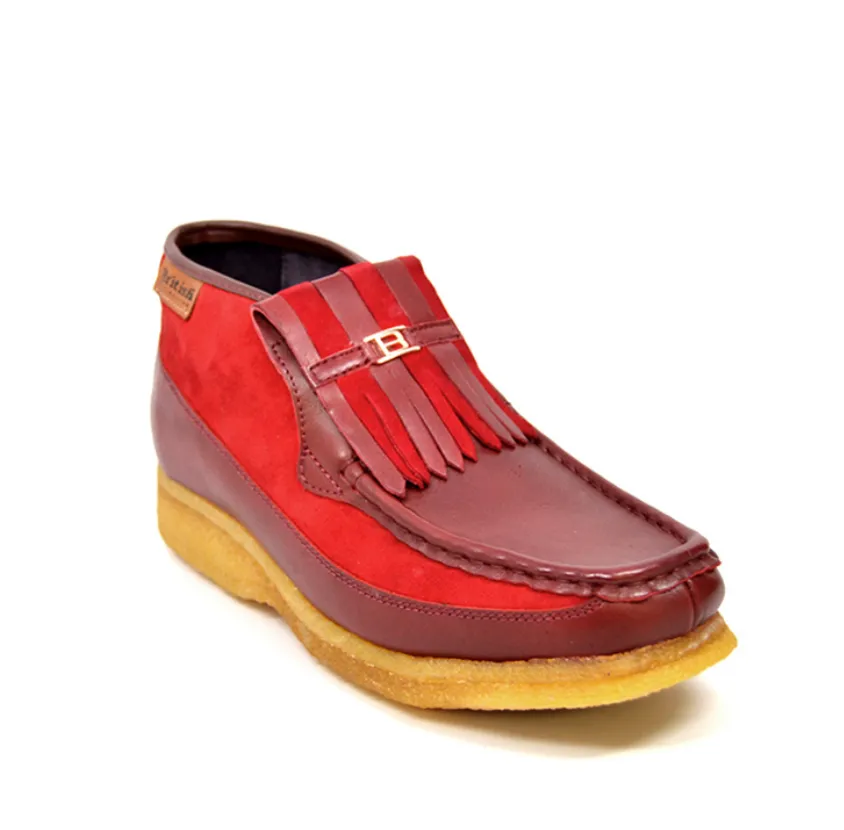 Apollo Red Leather & Suede