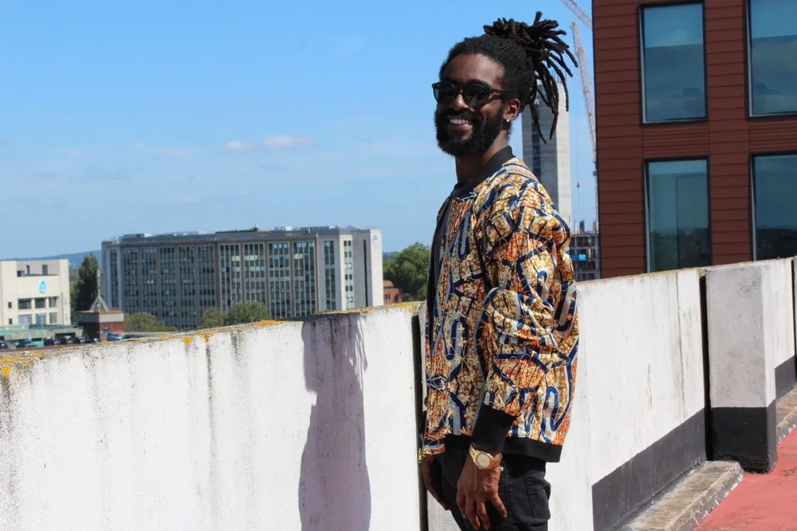 Aztec Jacket in Gold African Print, A great Summer jacket