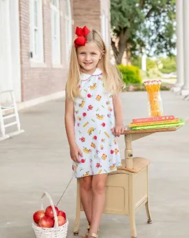 Back To school A-line Girl Dress Pima Cotton