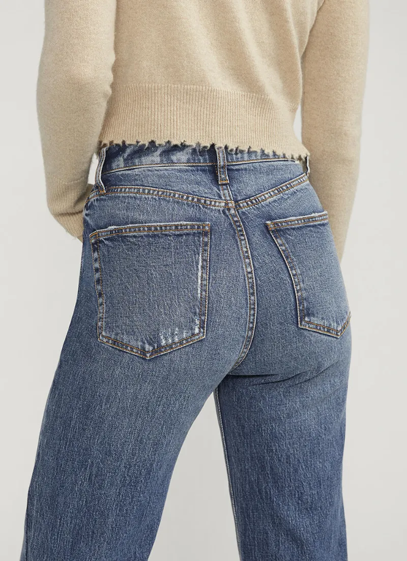 Beau High Rise Slim Leg Jeans