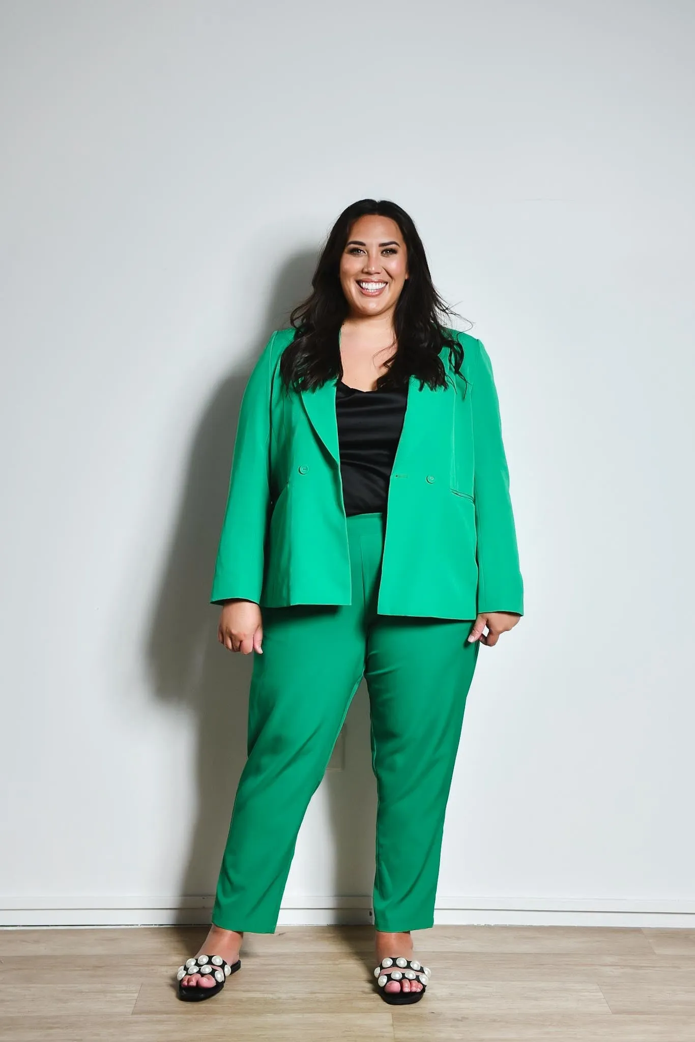 Betty Relaxed Fit Blazer - Kermit Green