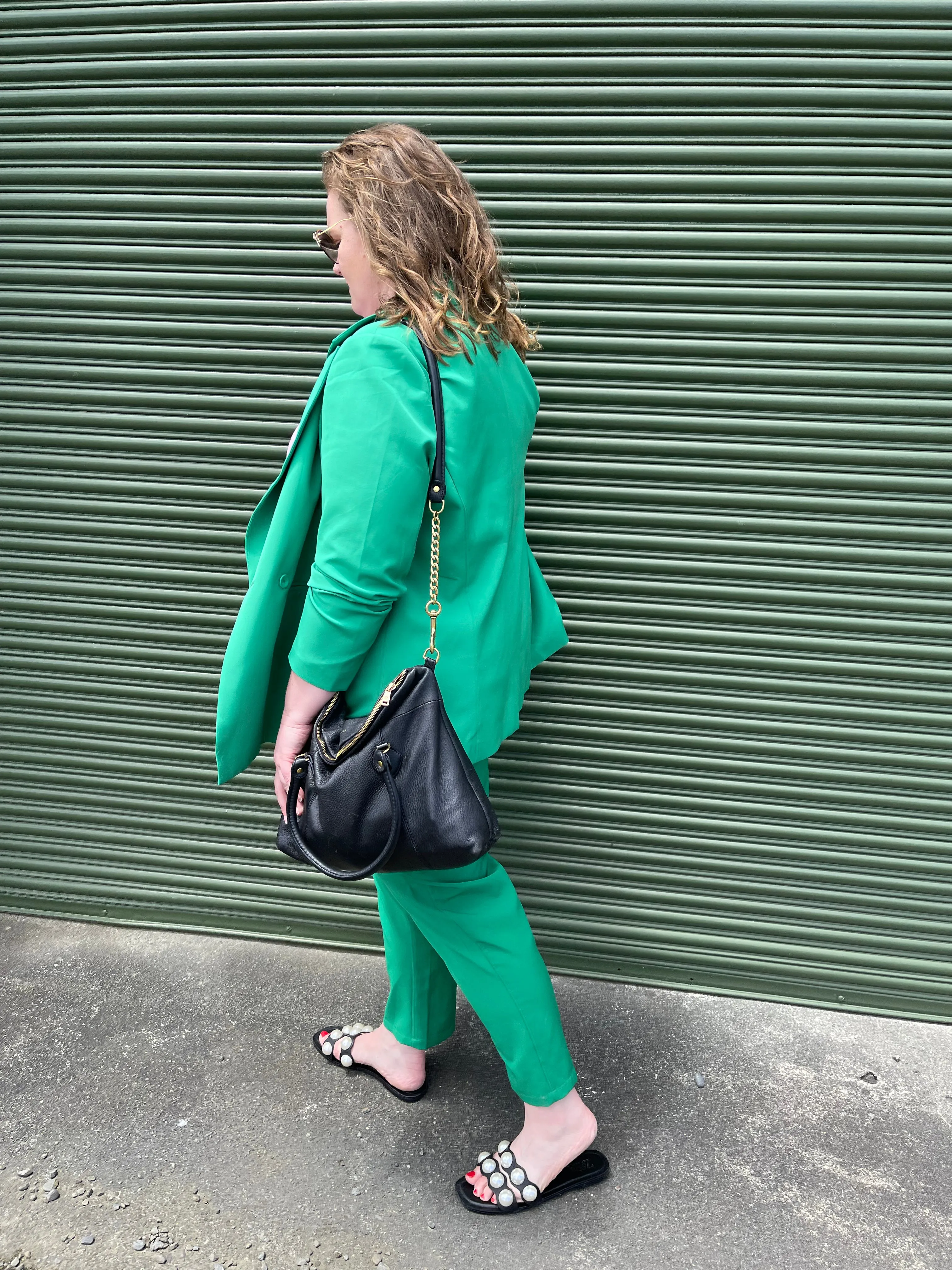 Betty Relaxed Fit Blazer - Kermit Green