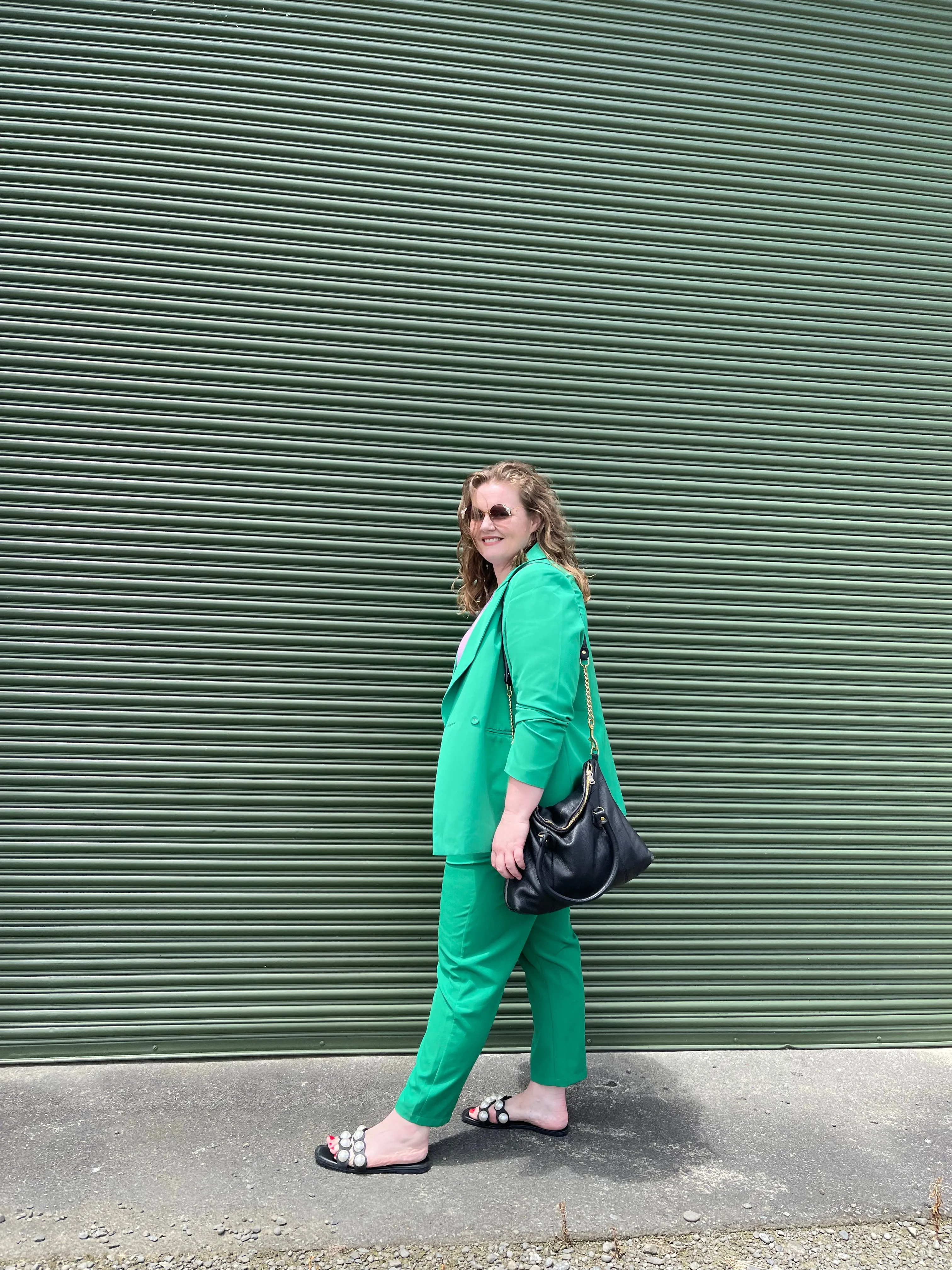 Betty Relaxed Fit Blazer - Kermit Green