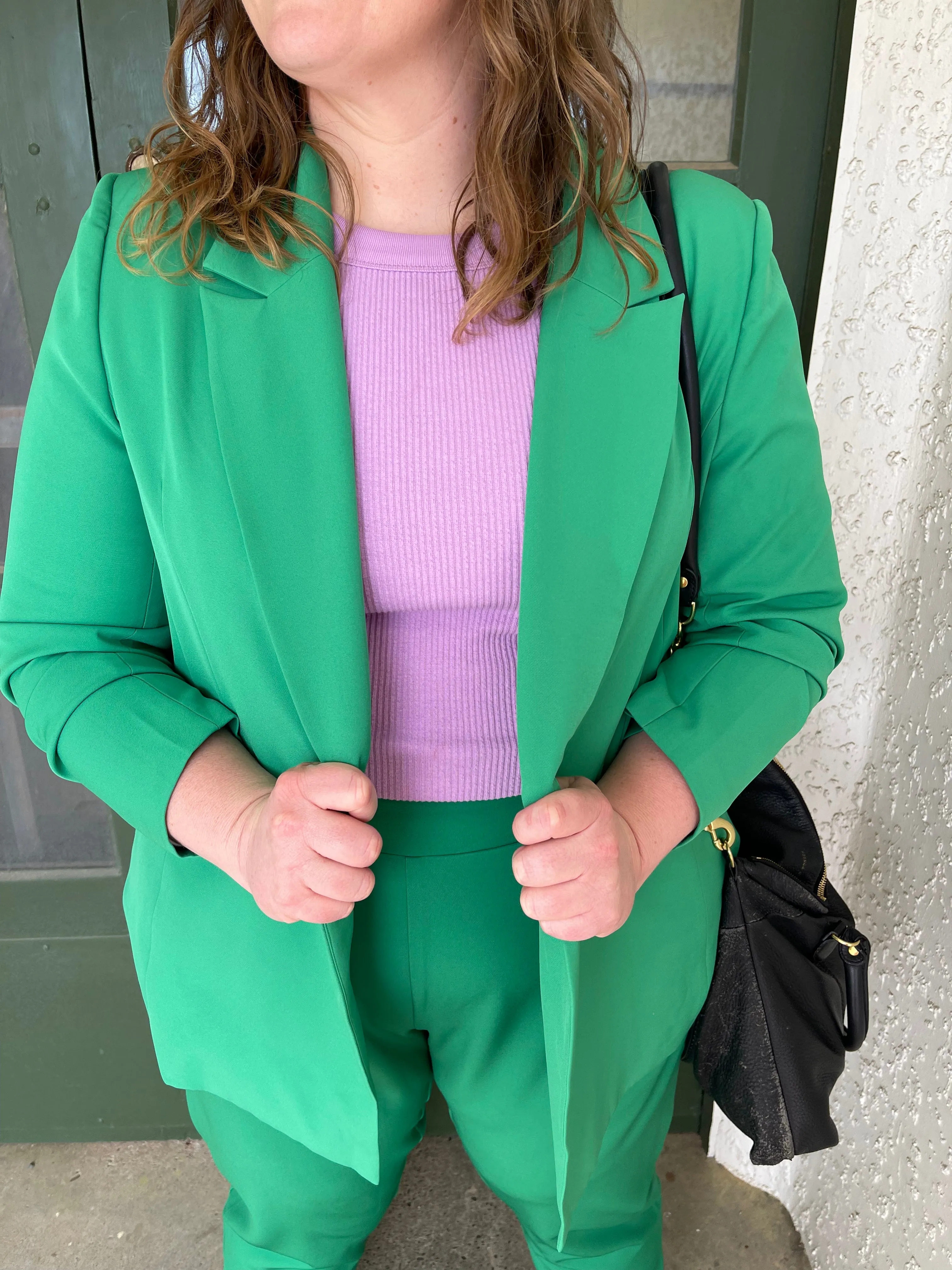 Betty Relaxed Fit Blazer - Kermit Green