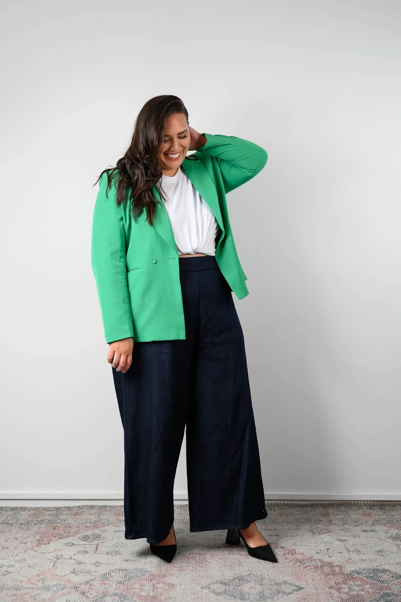 Betty Relaxed Fit Blazer - Kermit Green