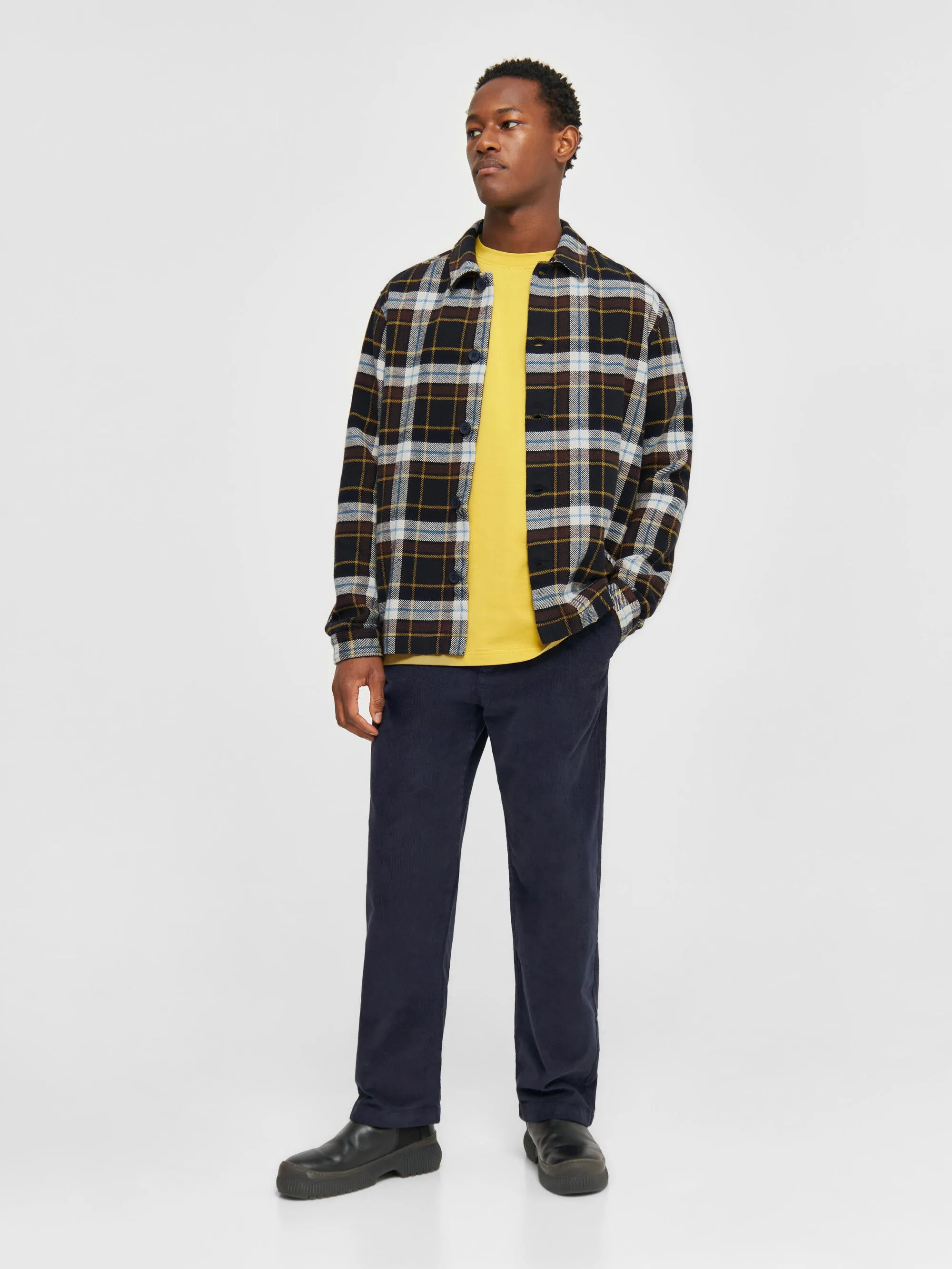 Big checked heavy flannel overshirt - Item Colour