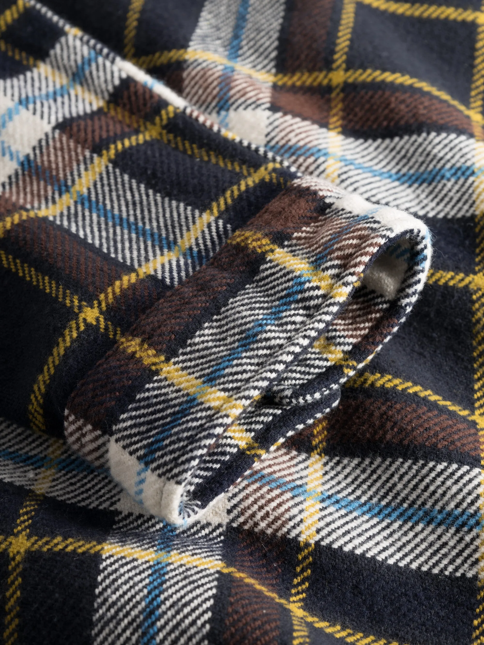 Big checked heavy flannel overshirt - Item Colour