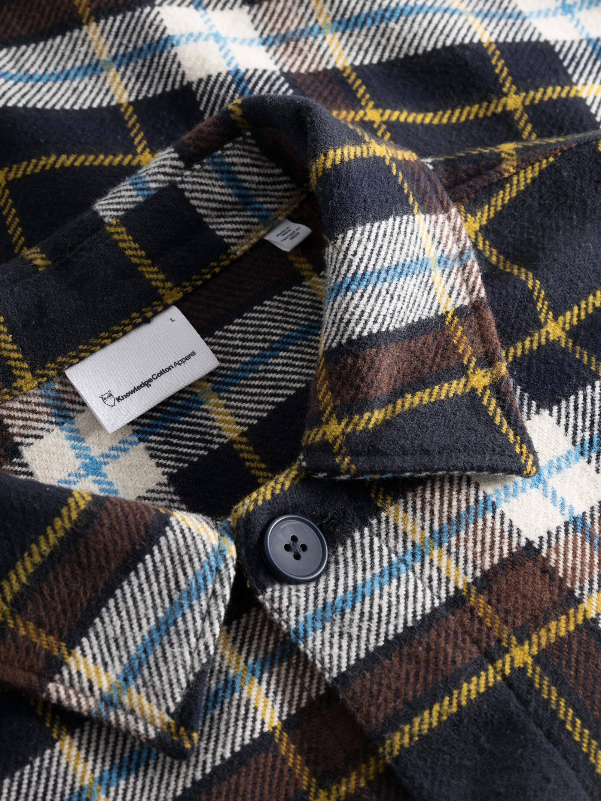 Big checked heavy flannel overshirt - Item Colour