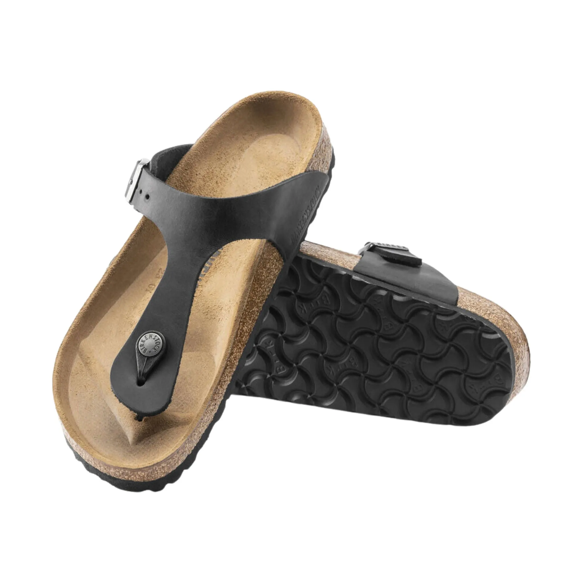 Birkenstock Gizeh Sandal - Oiled Leather Black