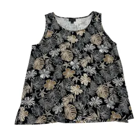 BLACK & TAN TOP SLEEVELESS by J. JILL Size:L