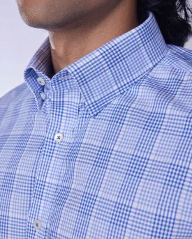 Blue & White Checked Shirt