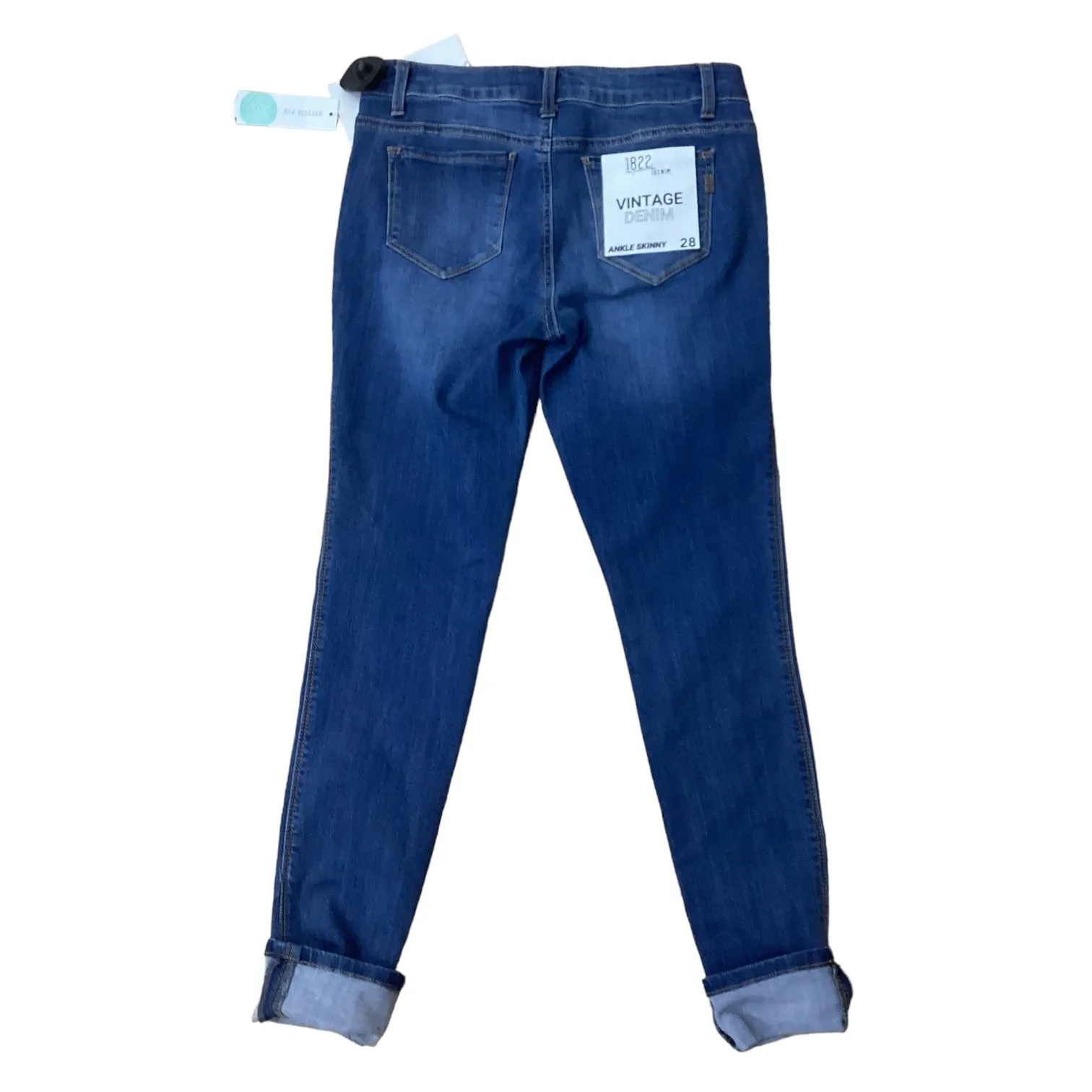 Blue Denim Jeans Skinny 1822 Denim, Size 6