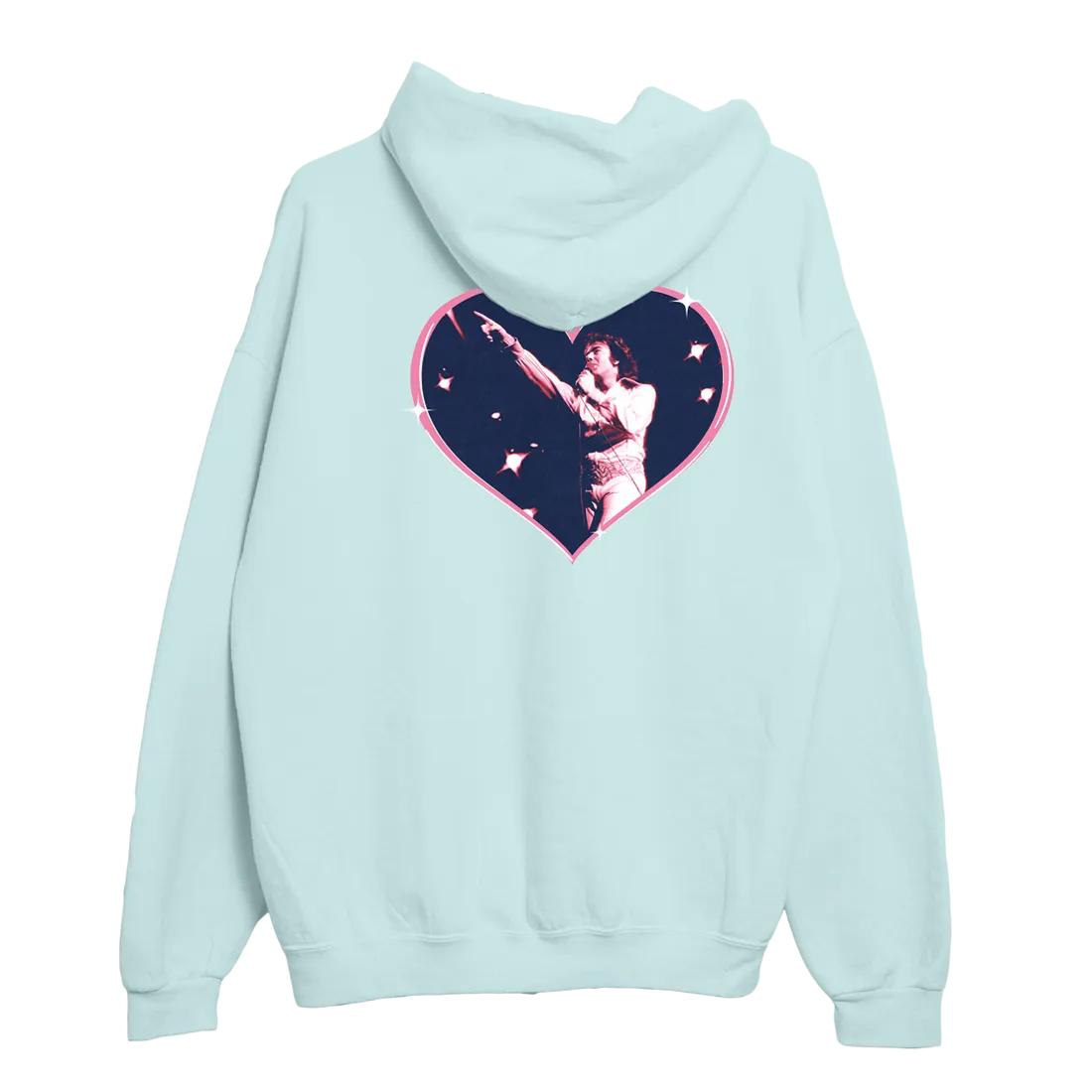 Blue Heart Frame Hoodie