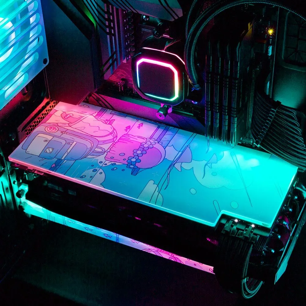 Blue Station RGB GPU Backplate