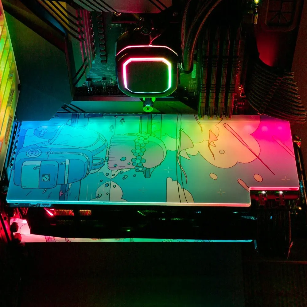 Blue Station RGB GPU Backplate