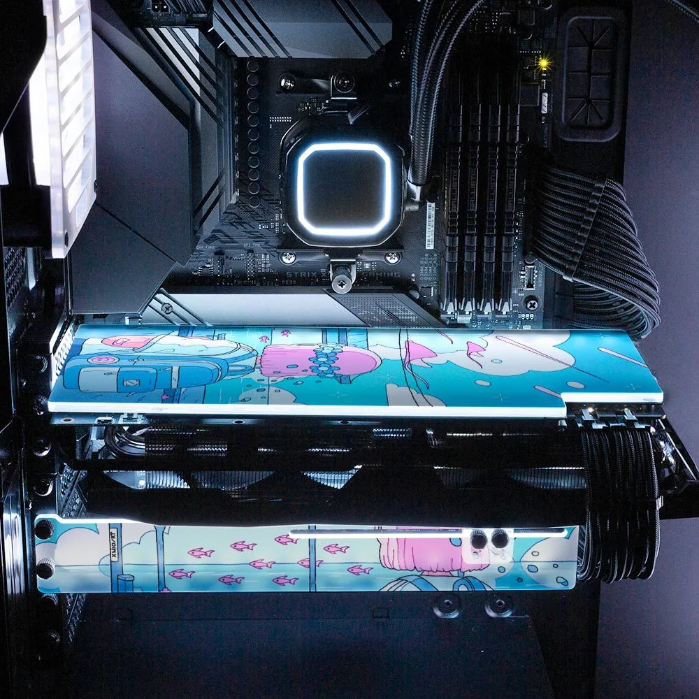 Blue Station RGB GPU Backplate