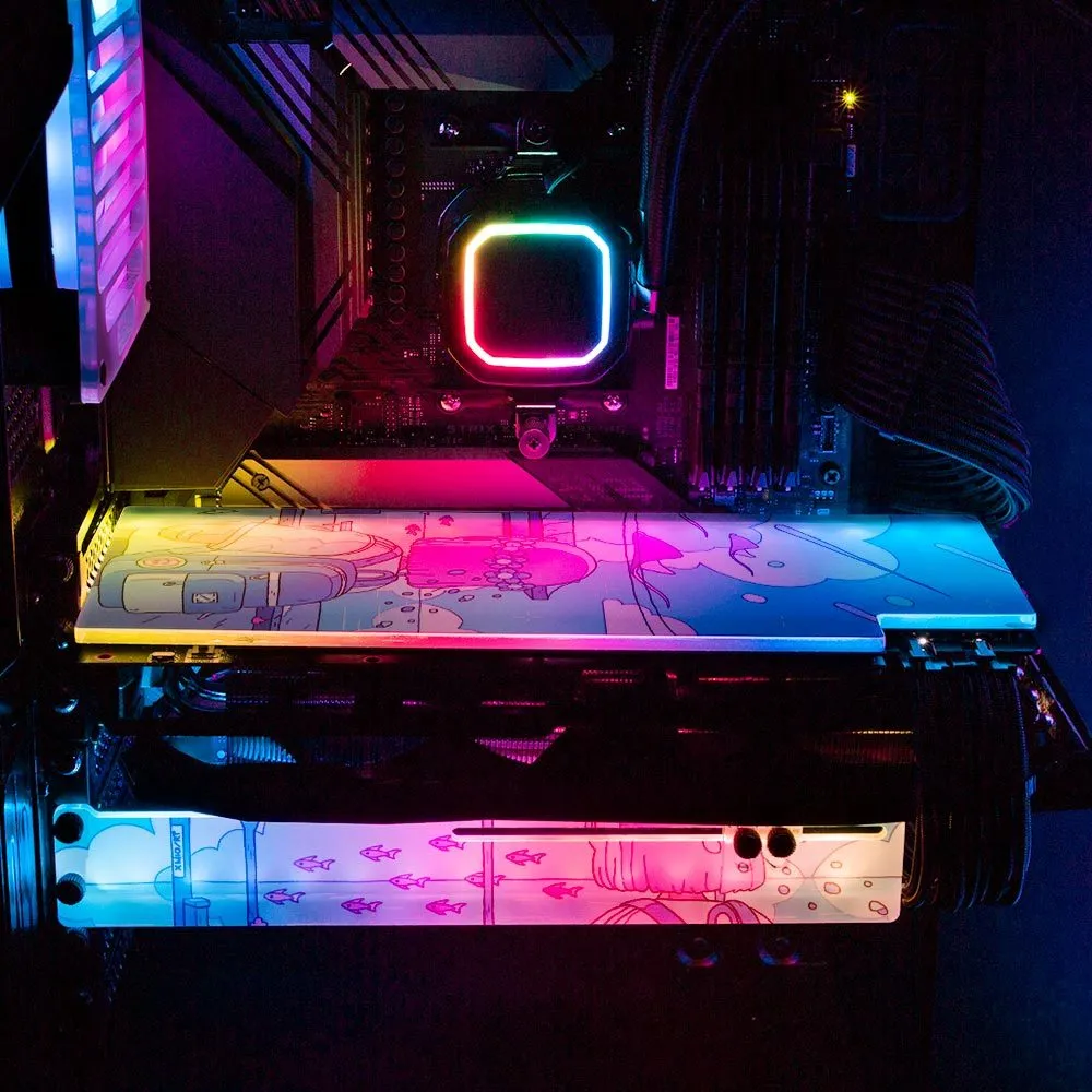 Blue Station RGB GPU Backplate