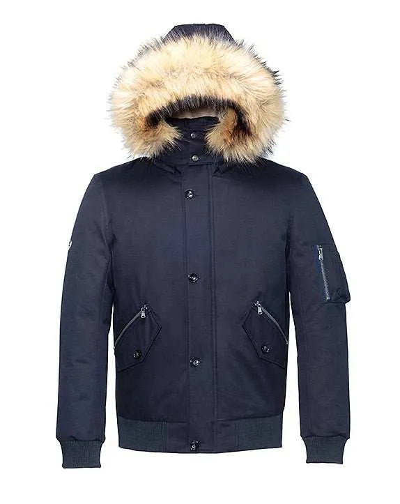 BOMBER CAPUCHE BLEU MARINE