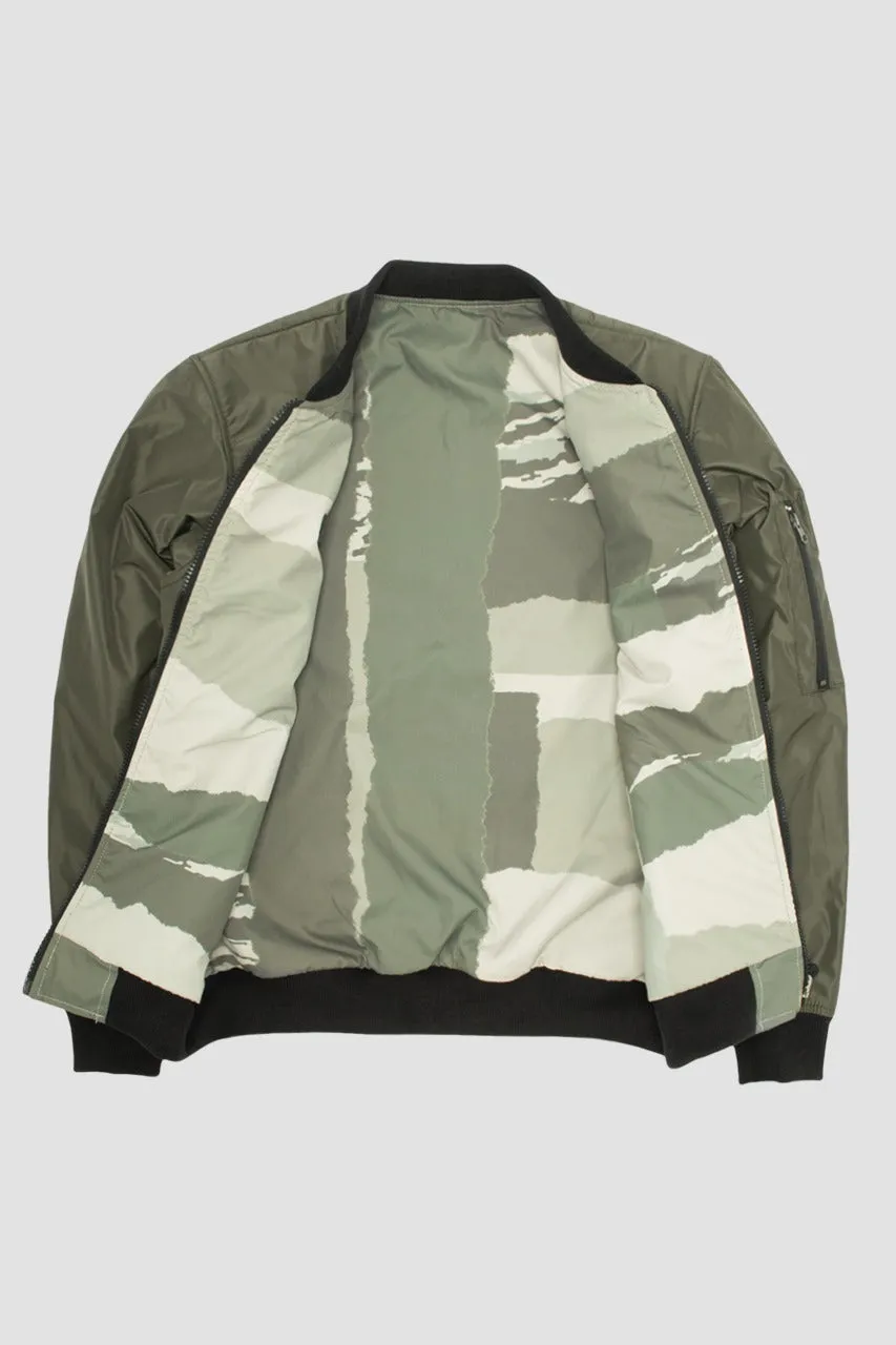 Bomber Jacket Reversible Saint Verde Camuflado