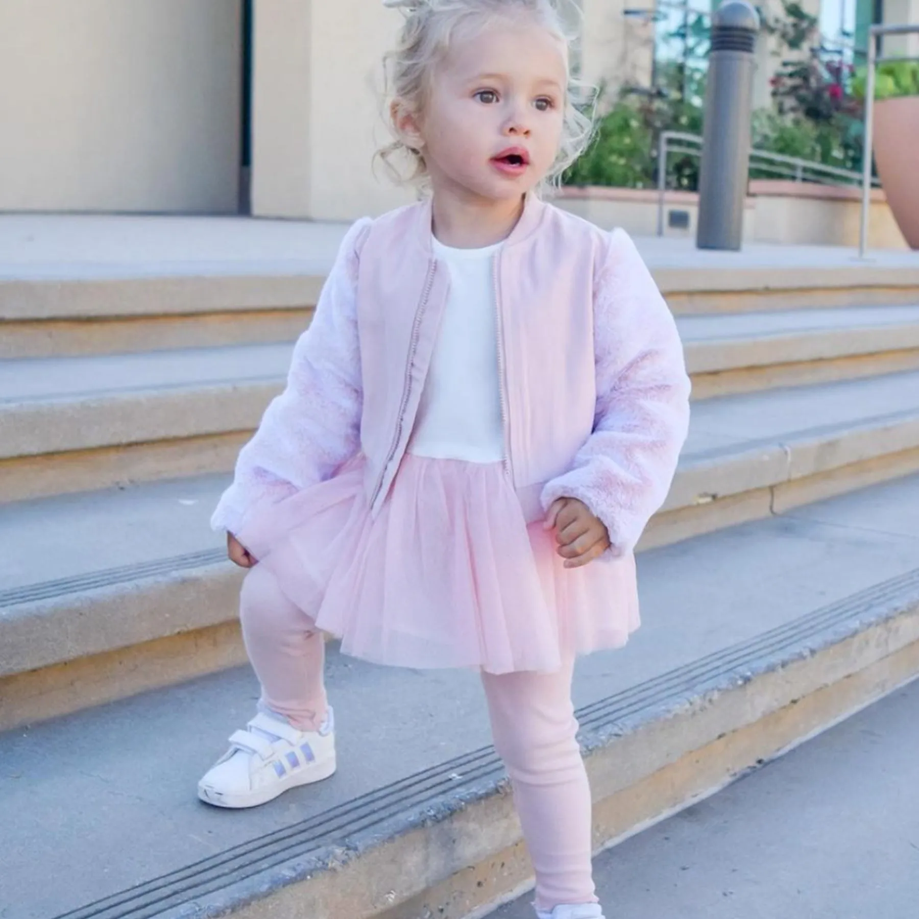 Bomber Jacket, Tutu Top & Legging Set