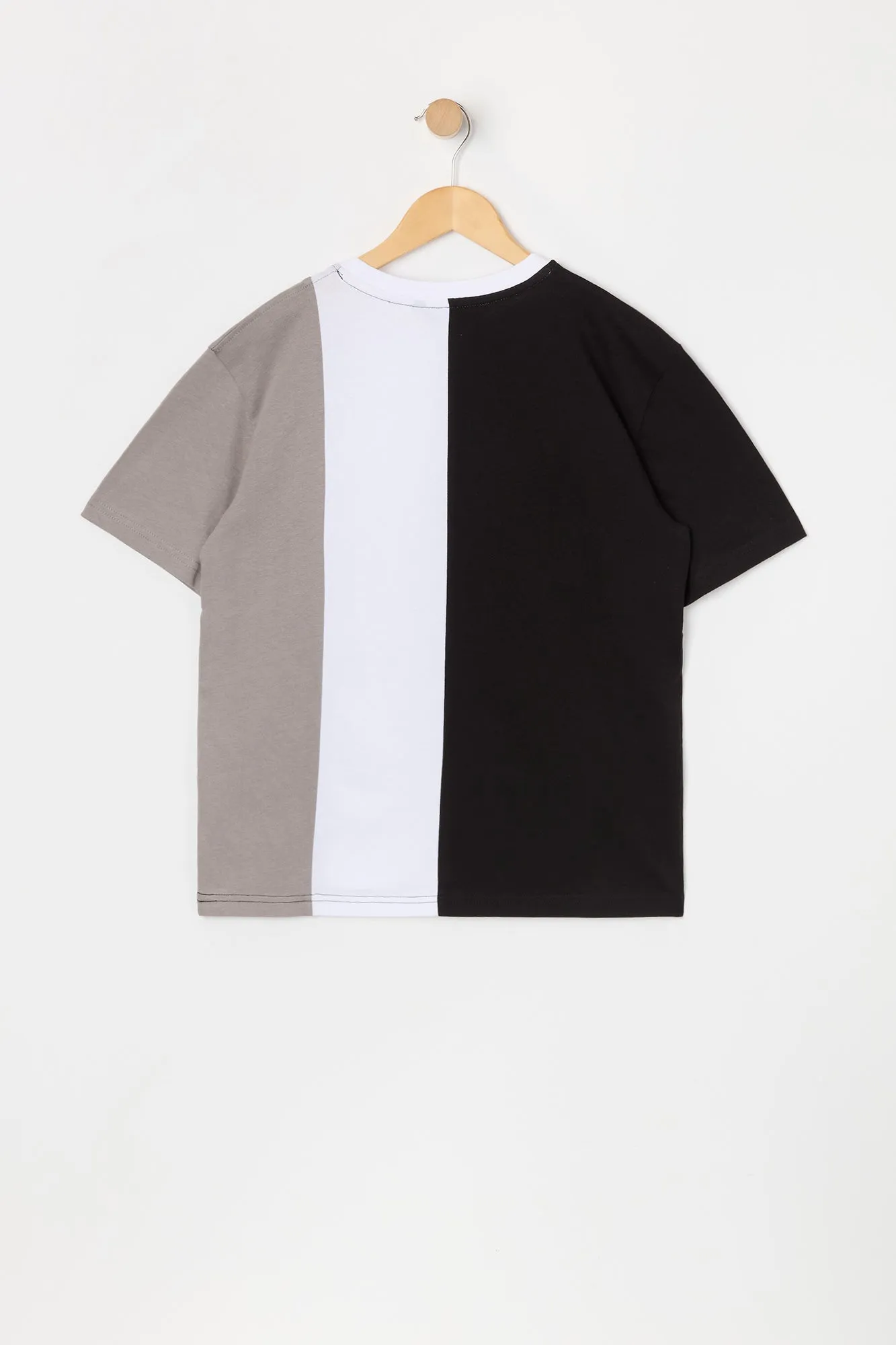 Boys New York Embroidered Colourblock T-Shirt