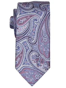 Boy's Tie 21865 Silver/Pink/Blue