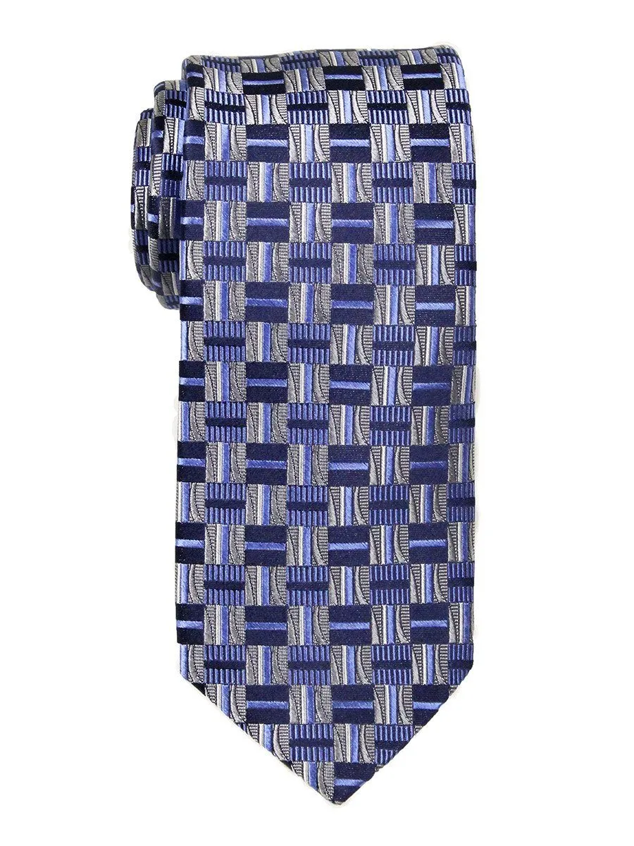 Boy's Tie 23699 Navy/Silver