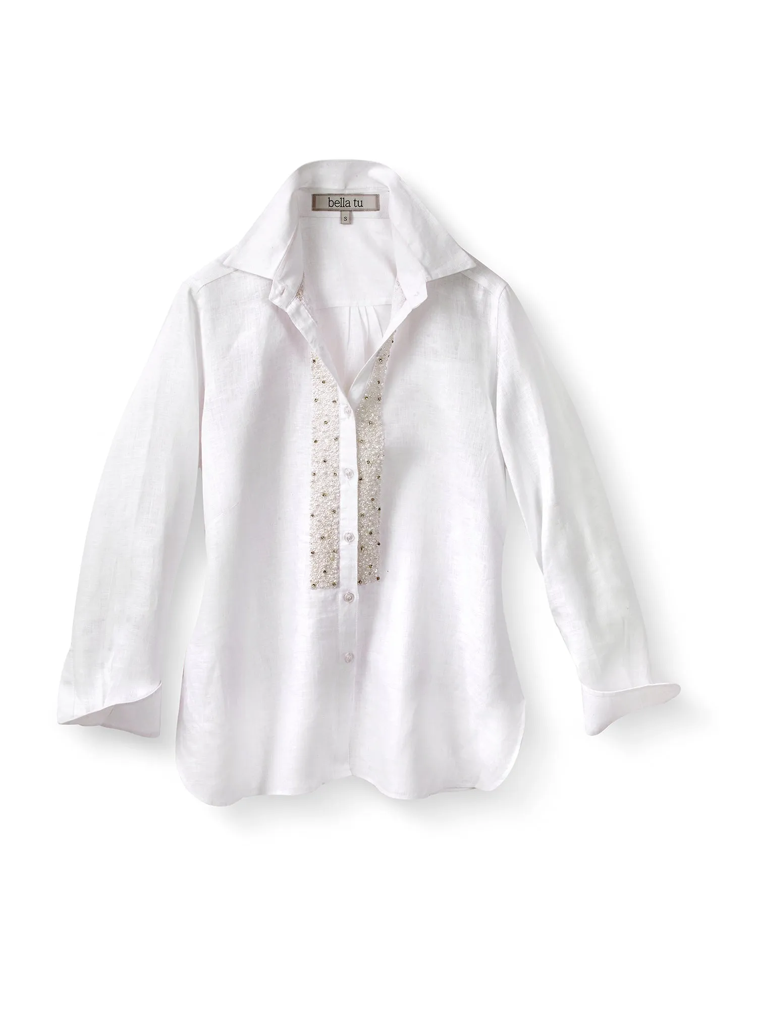 Brigit Pearl Linen Shirt