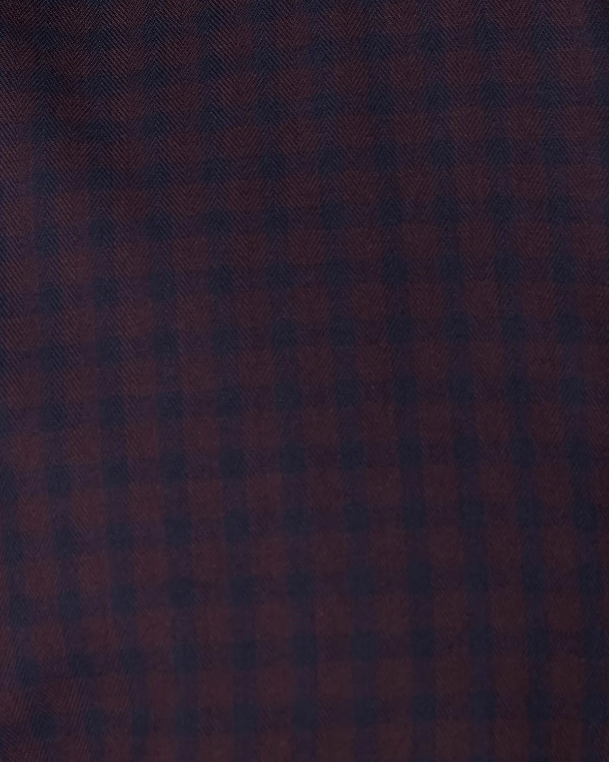 Brown & Black Herringbone Checked Shirt