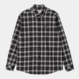 Carhartt Lermond Shirt Check Wax / Black