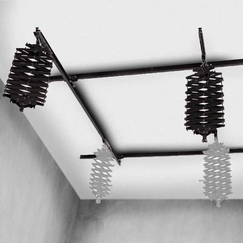 Ceiling-Mounted Rail-Track System with Double Pantographs