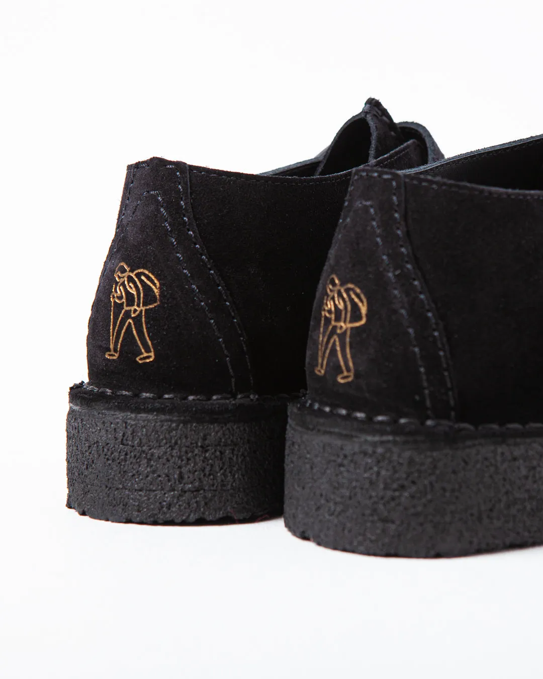 Clarks Originals Trek Buckle Black Suede