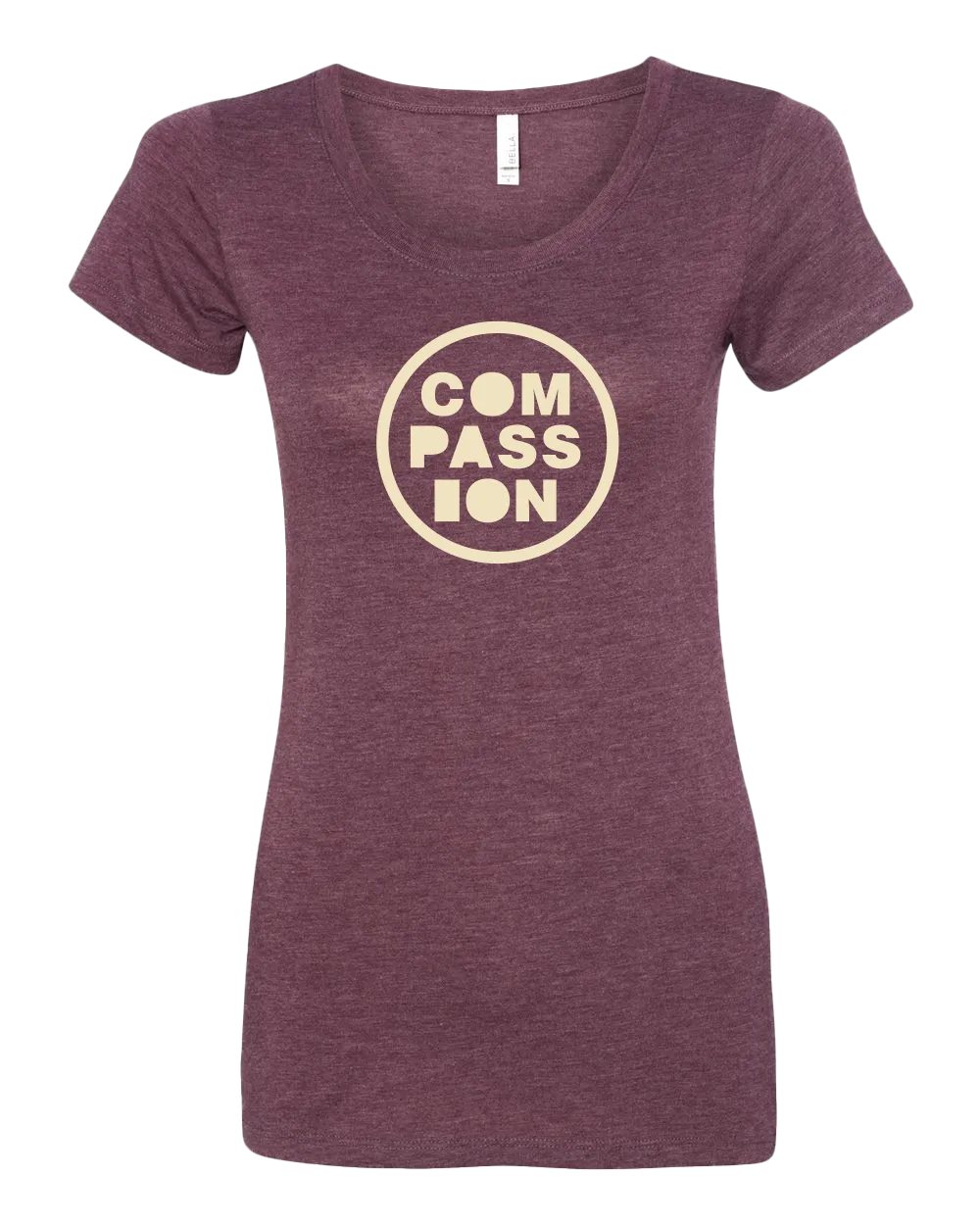 Compassion Womens Tri-blend - Maroon