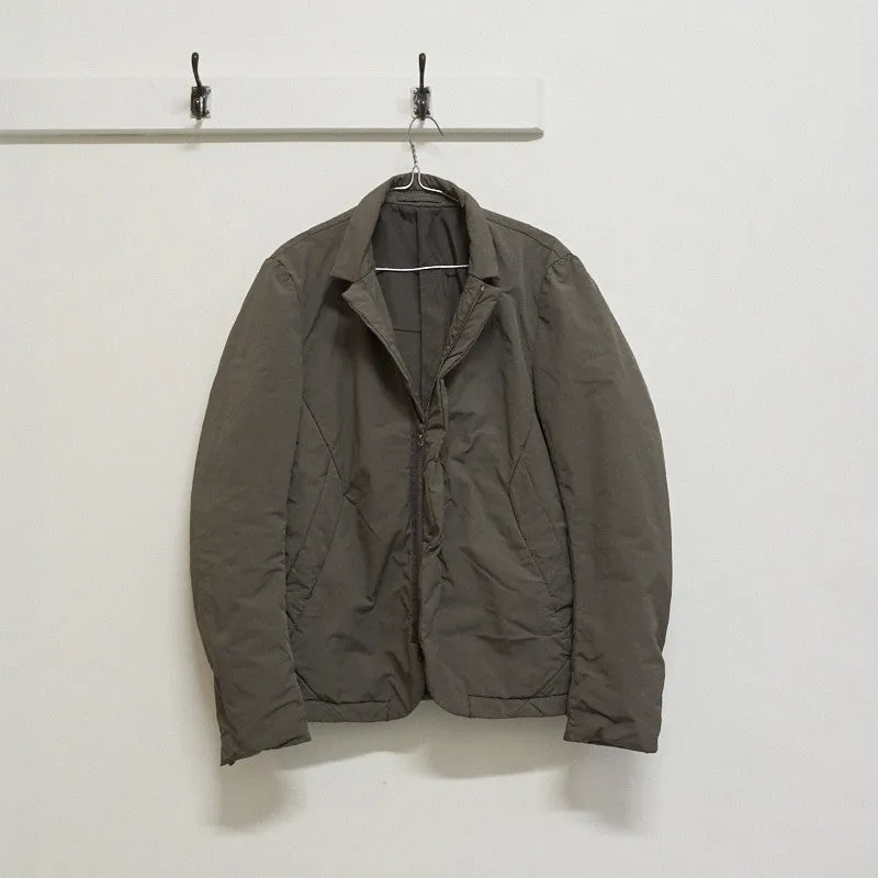 covered placket bomber jacket