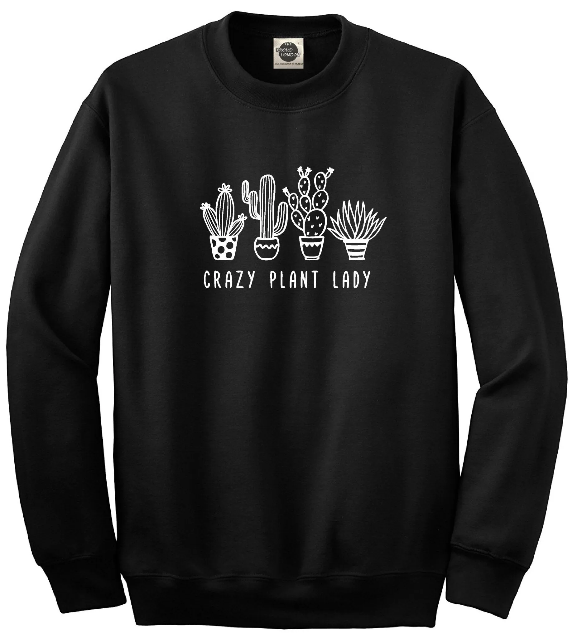 Crazy Plant Lady | Organic Cotton| Crewneck Jumper| Unisex